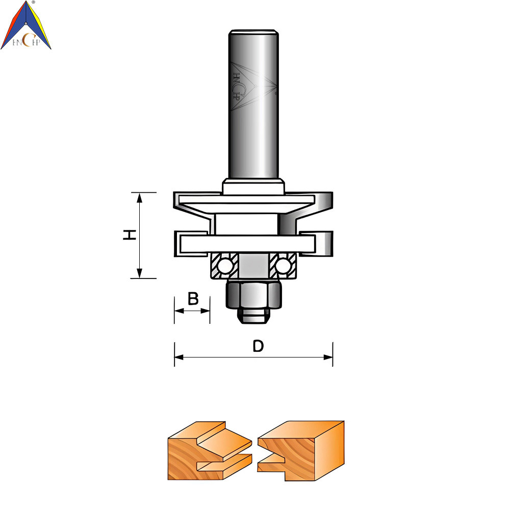 CHP1723 - Reversible Stile & Rail Chamfer Router Bit
