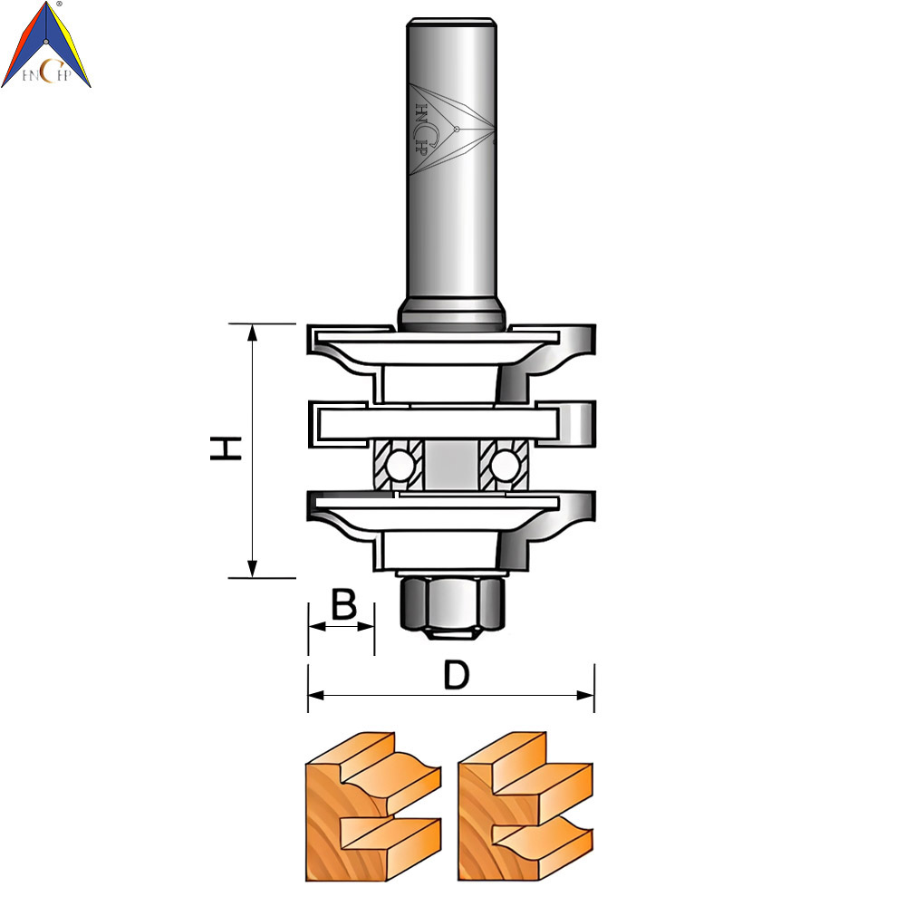 CHP1728 - Stacked Stile & Rail Ogee Router Bit