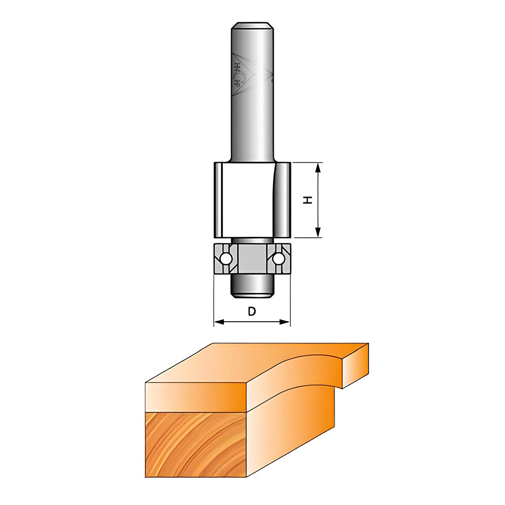 CHP0201B - Flush Trim Router Bit For Thin Board