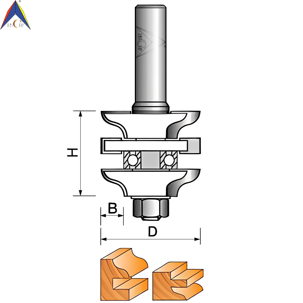 CHP1730 - Stacked Stile & Rail Traditional Ogee Router Bit