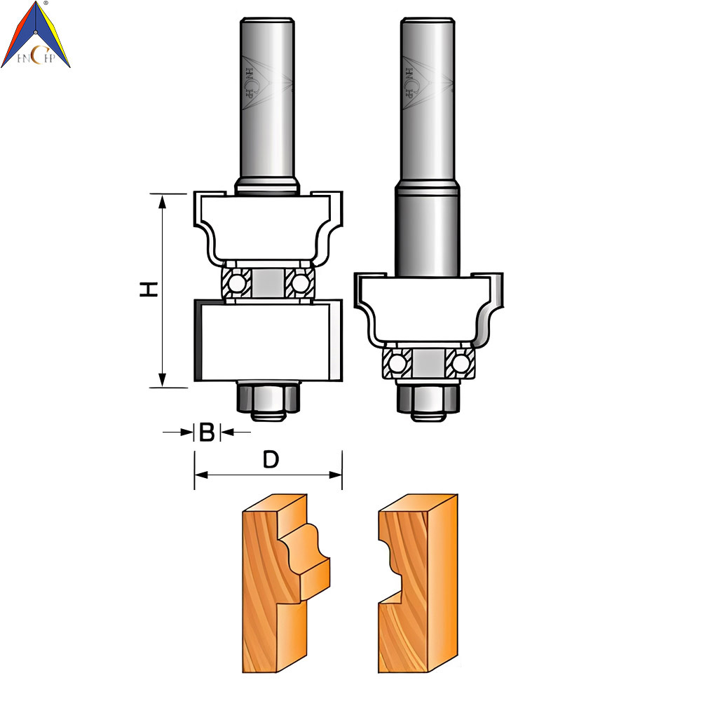 CHP1731 - Reversible Window Sash & Door Router Bit Set
