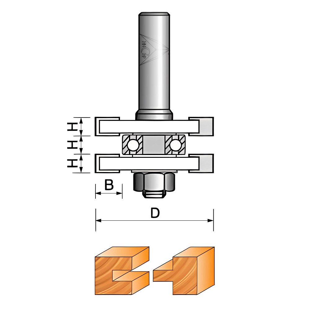 CHP1733 - T & G Assembly Router Bit