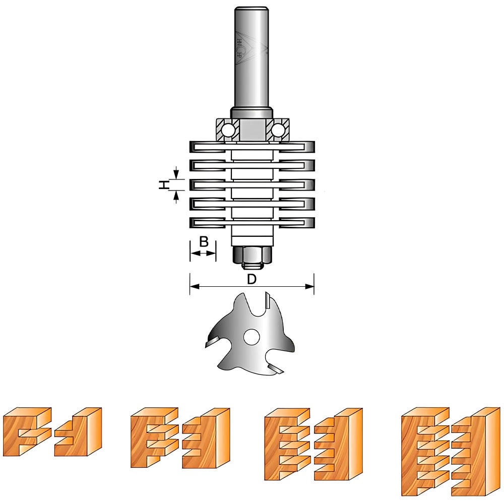 CHP1735A - Finger Joint Router Bit (Arbor Type)