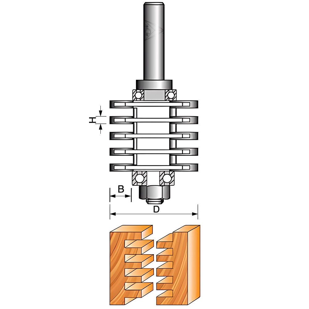 CHP1735B - Finger Joint Router Bit