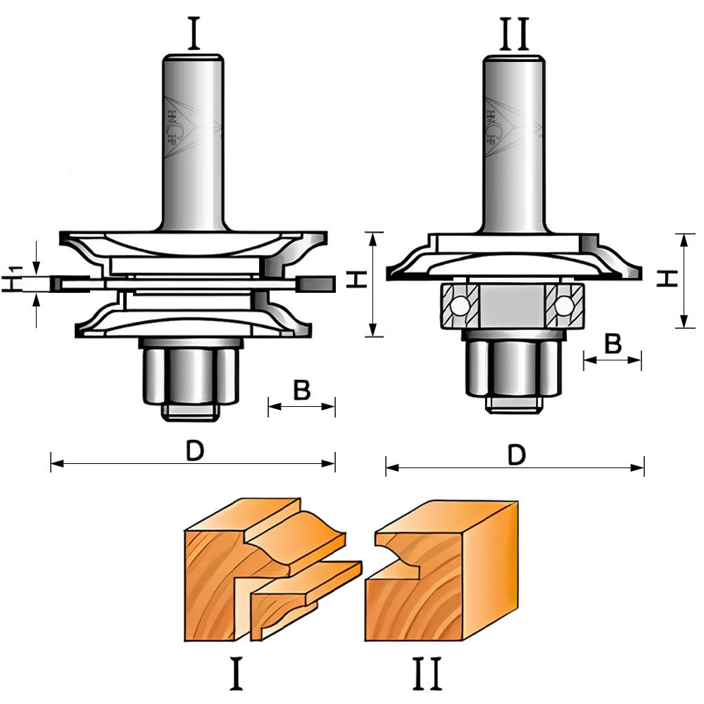 CHP1736 - Recoverable Bead Glass Door Set
