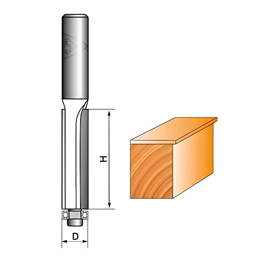 CHP0204 - Long Flute Flush Trim Router Bit