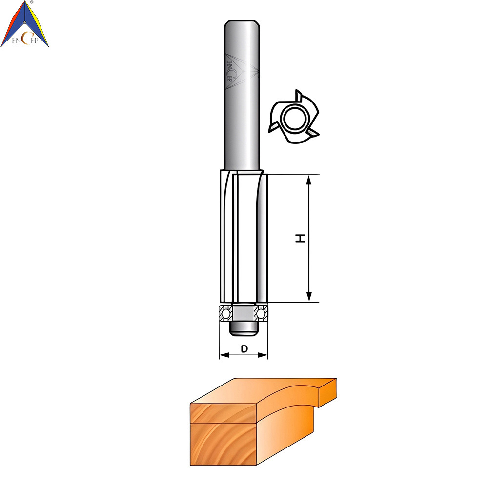 CHP0207 - 3 Flutes Flush Trim Router Bit