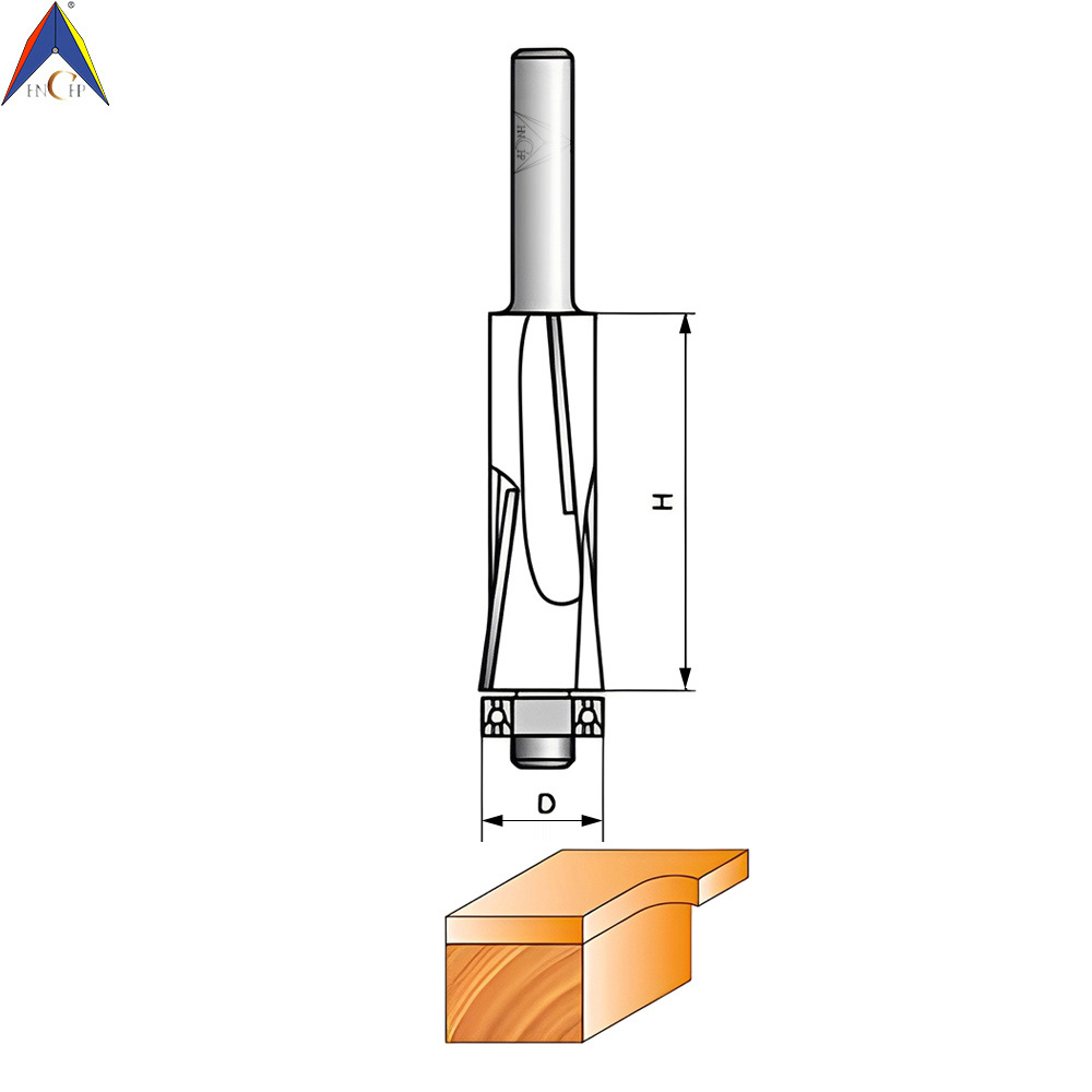 CHP0212 - Flush Trim Router Bit With Double Shears