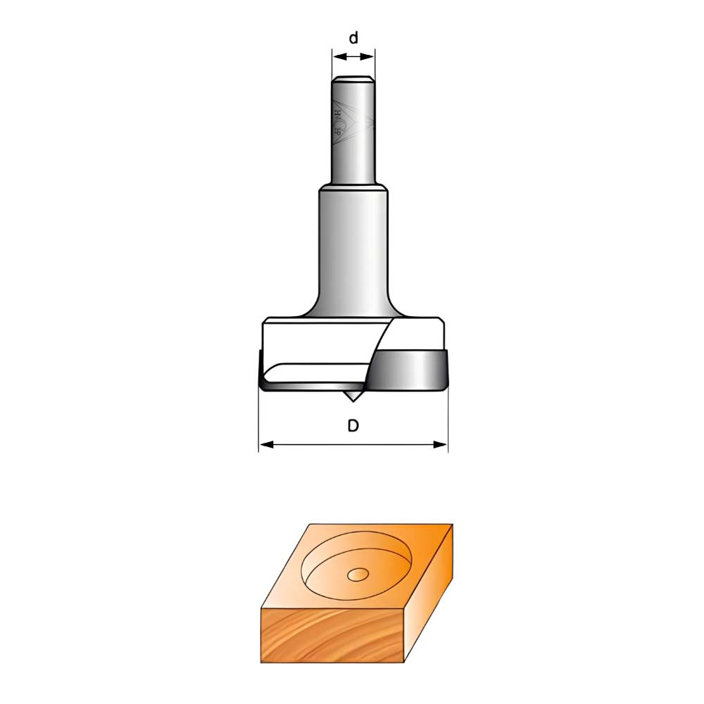 CHP0109C - Hinge Boring Bit (No Spurs)