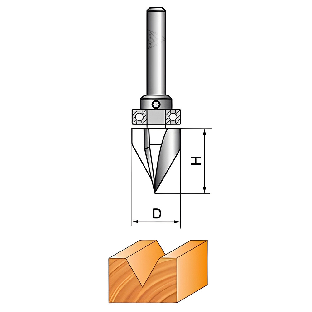CHP0306 - 3 Flutes Carving Router Bit