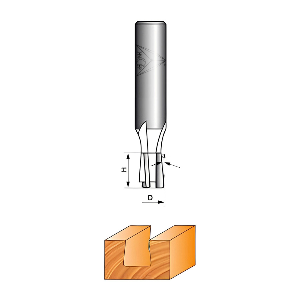 CHP0307 - 3 Flutes Dovetail Router Bit