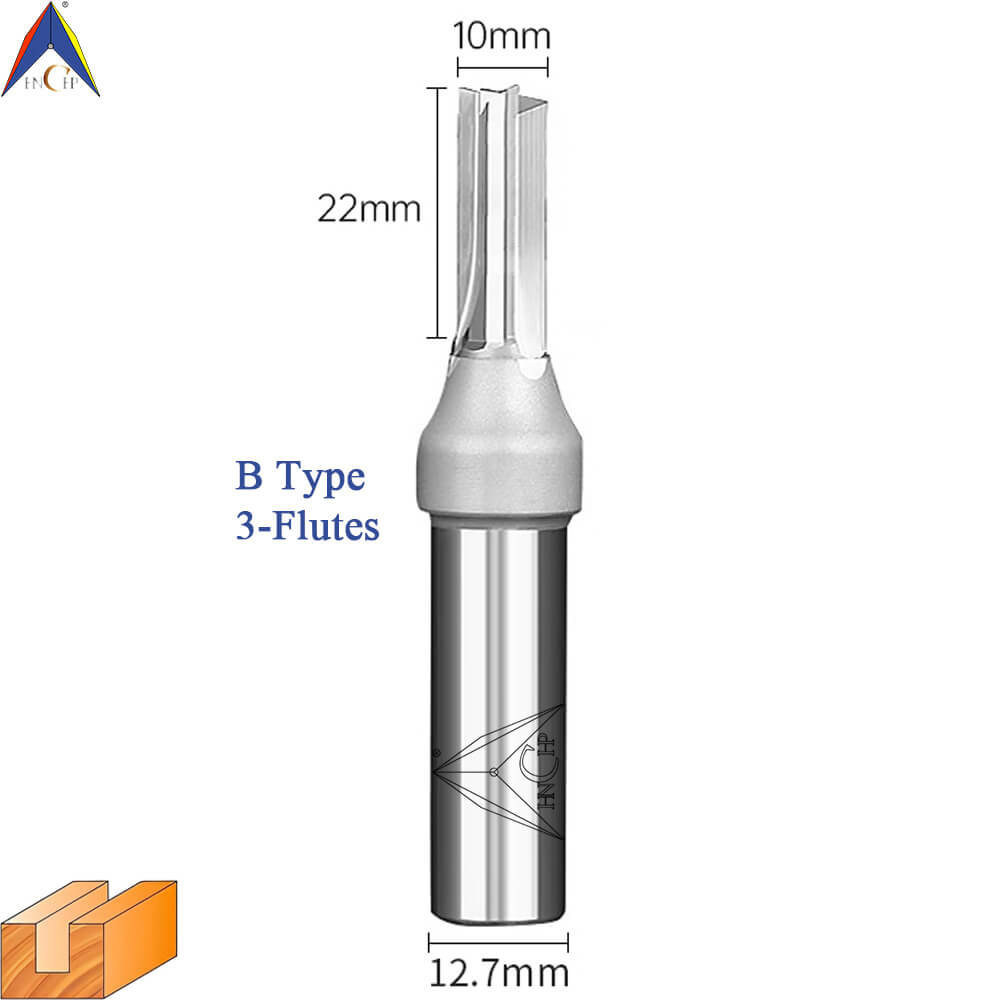 CHP0118 - Straight Router Bits (Chip Breaker & Straight Flute)