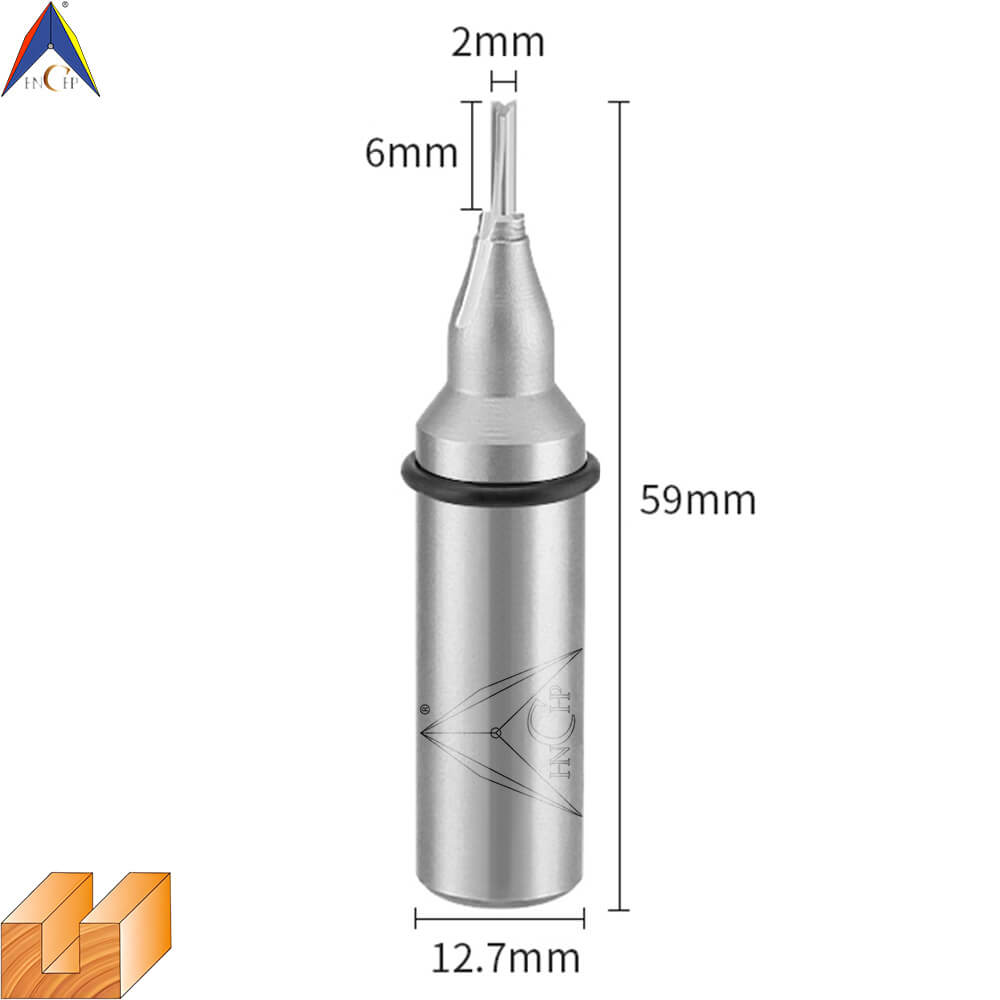 CHP0111 - Solid Carbide Straight Router Bit (Steel Shank)