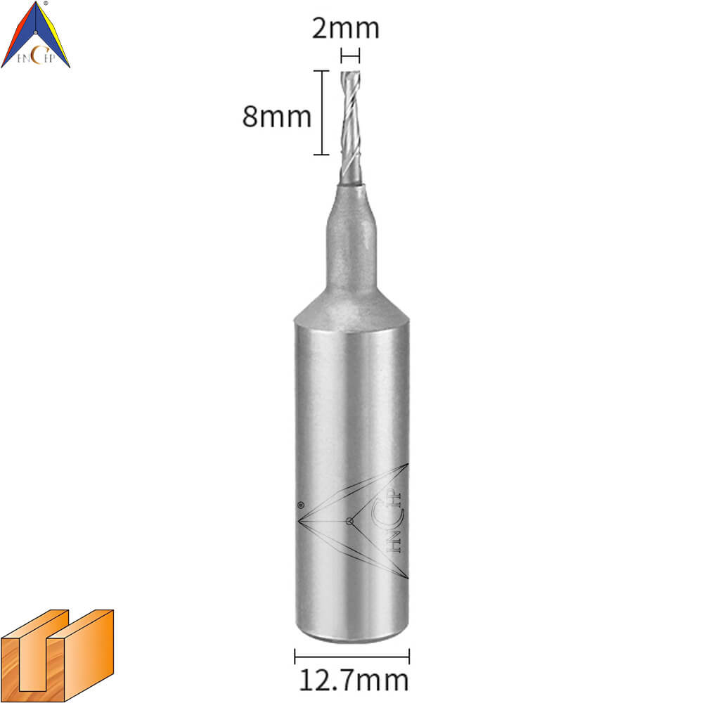 CHP0111L - Solid Carbide Spiral Router Bit (Steel Shank)