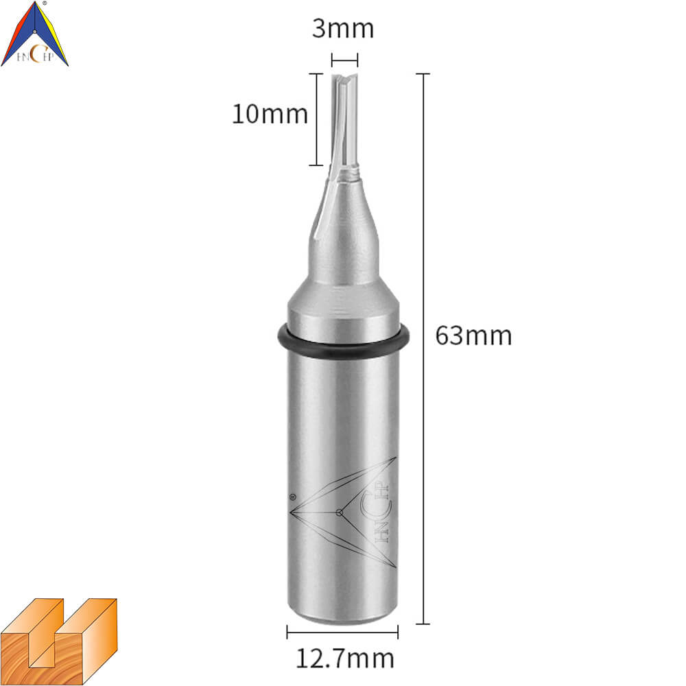 CHP0111 - Solid Carbide Straight Router Bit (Steel Shank)
