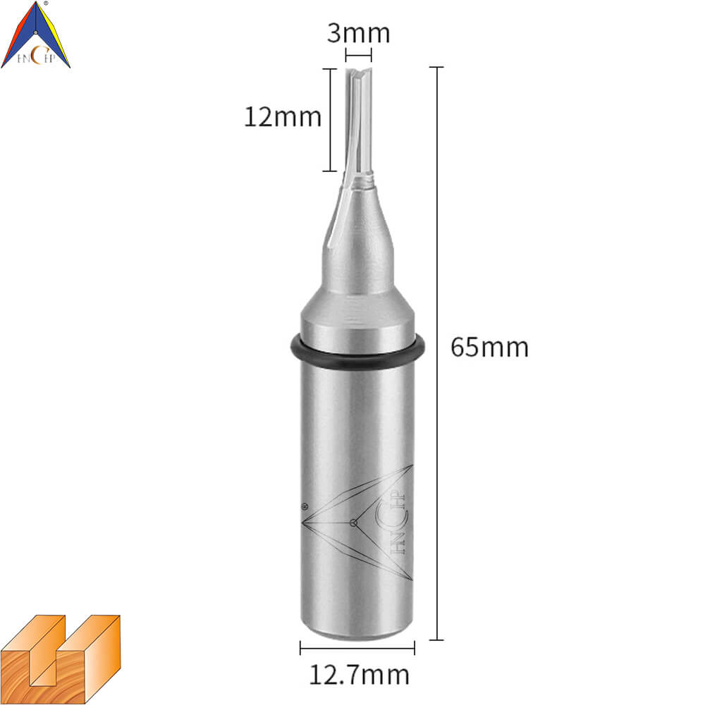 CHP0111 - Solid Carbide Straight Router Bit (Steel Shank)
