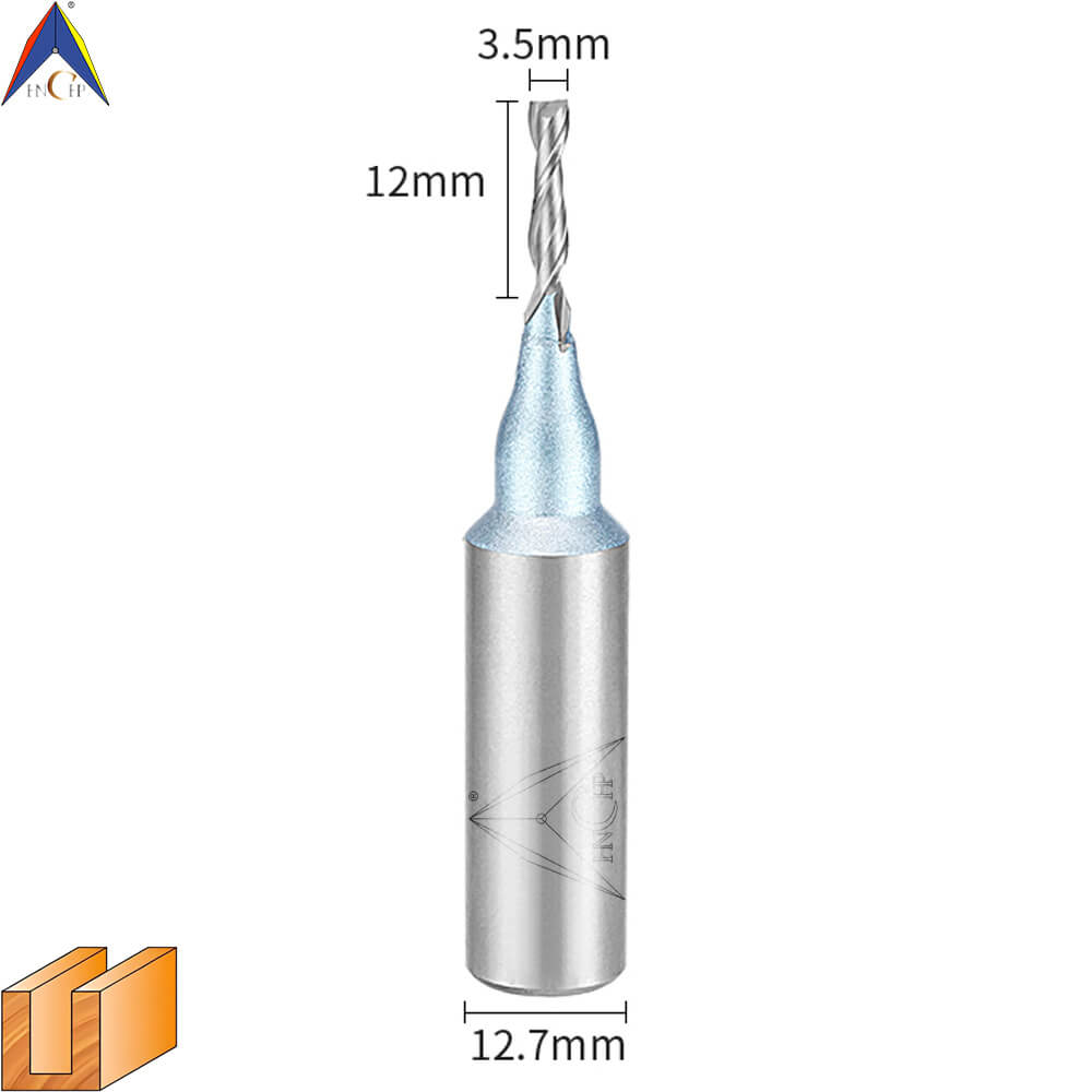 CHP0111L - Solid Carbide Spiral Router Bit (Steel Shank)