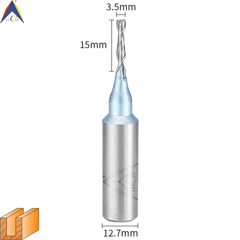CHP0111L - Solid Carbide Spiral Router Bit (Steel Shank)