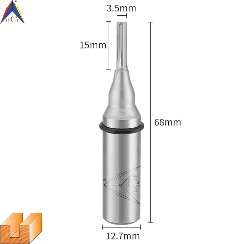 CHP0111 - Solid Carbide Straight Router Bit (Steel Shank)