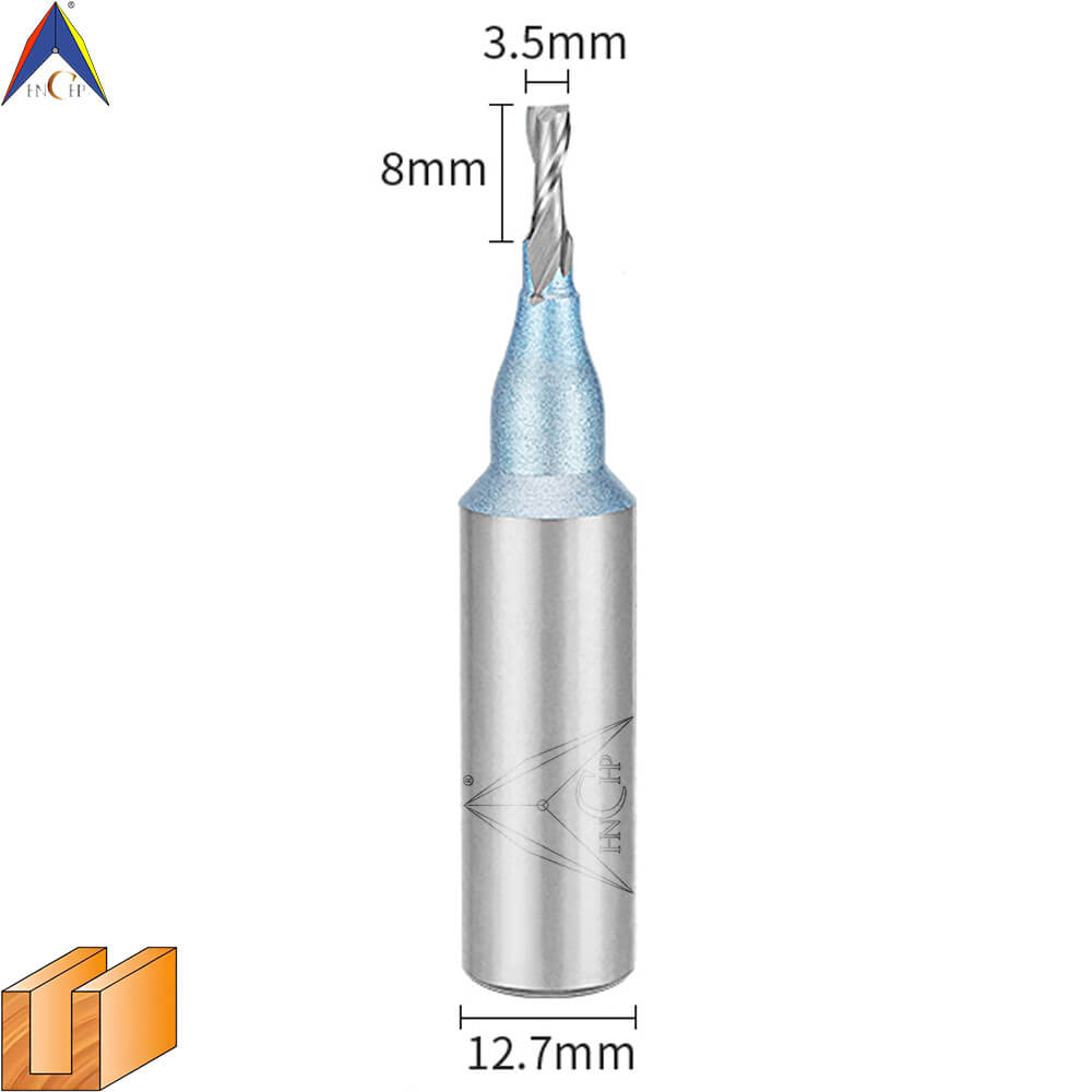 CHP0111L - Solid Carbide Spiral Router Bit (Steel Shank)