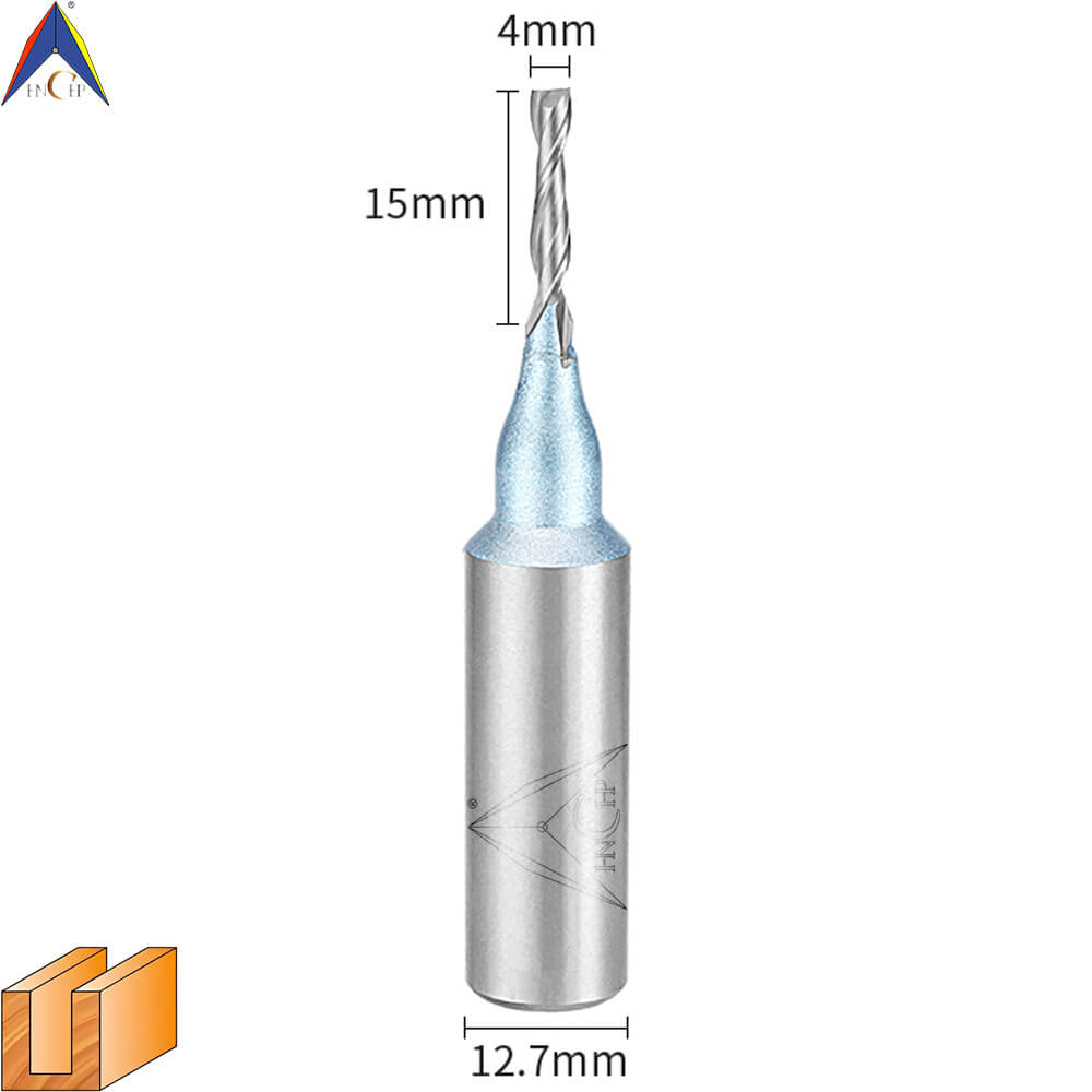 CHP0111L - Solid Carbide Spiral Router Bit (Steel Shank)