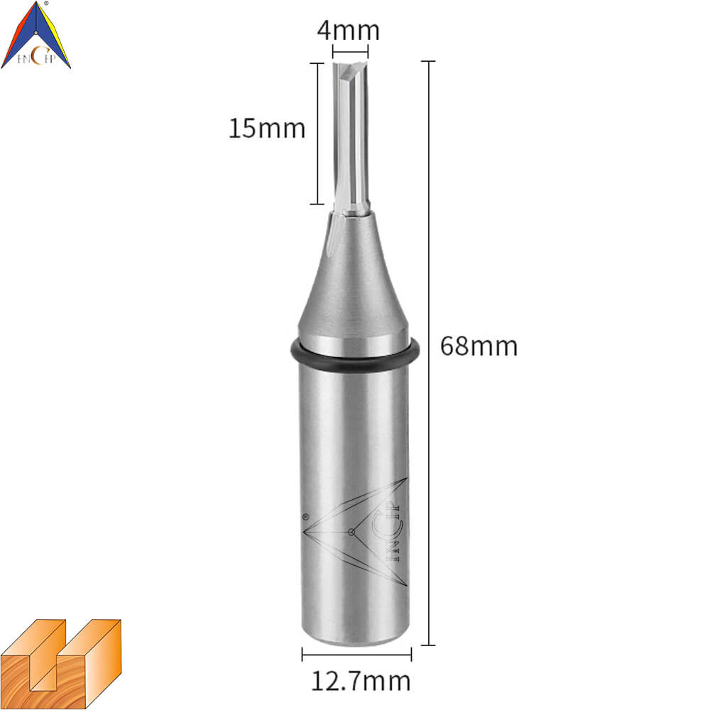 CHP0111 - Solid Carbide Straight Router Bit (Steel Shank)