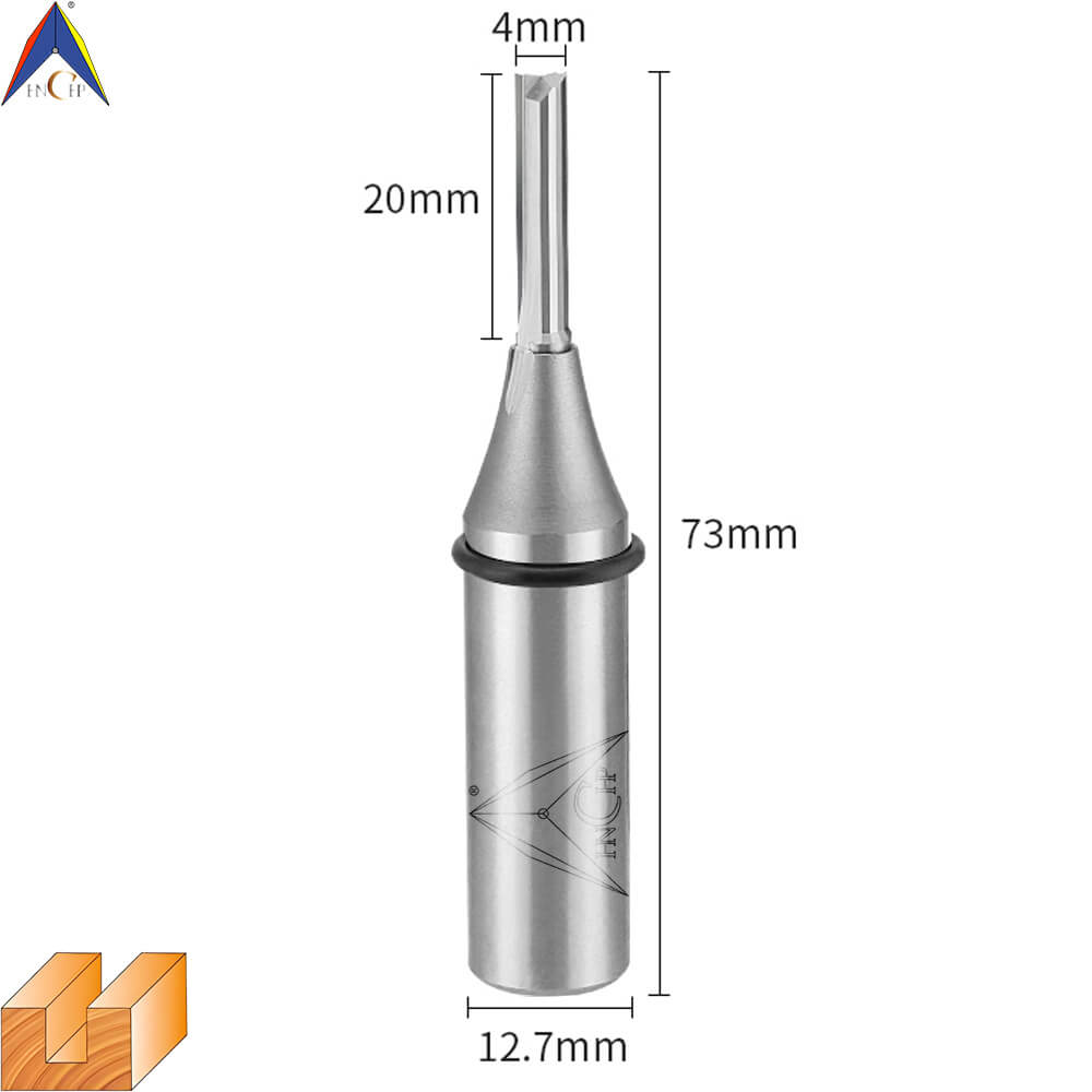 CHP0111 - Solid Carbide Straight Router Bit (Steel Shank)