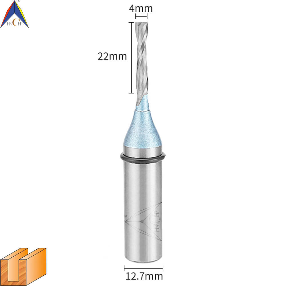 CHP0111L - Solid Carbide Spiral Router Bit (Steel Shank)