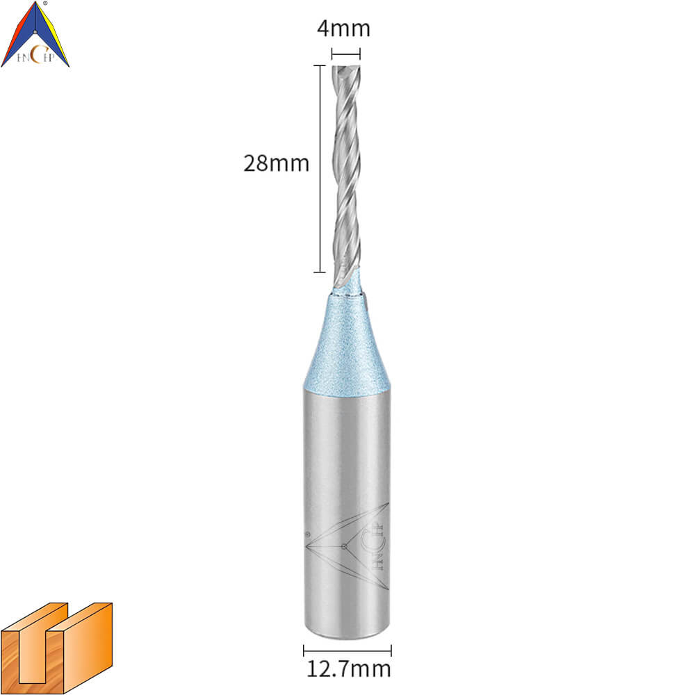 CHP0111L - Solid Carbide Spiral Router Bit (Steel Shank)