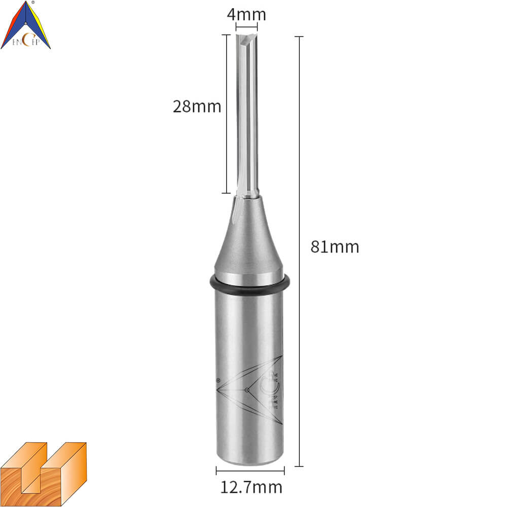 CHP0111 - Solid Carbide Straight Router Bit (Steel Shank)