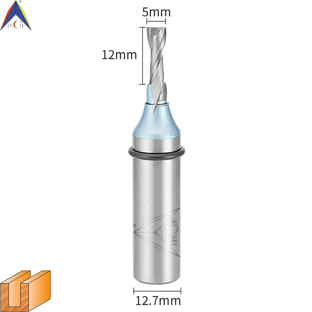 CHP0111L - Solid Carbide Spiral Router Bit (Steel Shank)
