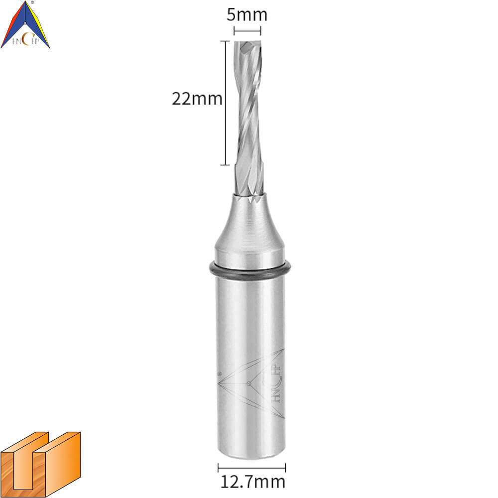 CHP0111L - Solid Carbide Spiral Router Bit (Steel Shank)