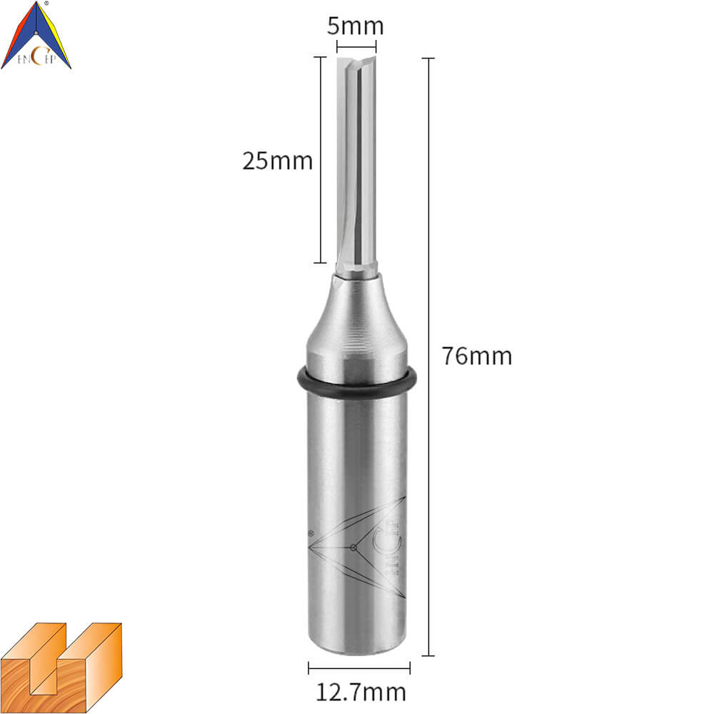 CHP0111 - Solid Carbide Straight Router Bit (Steel Shank)