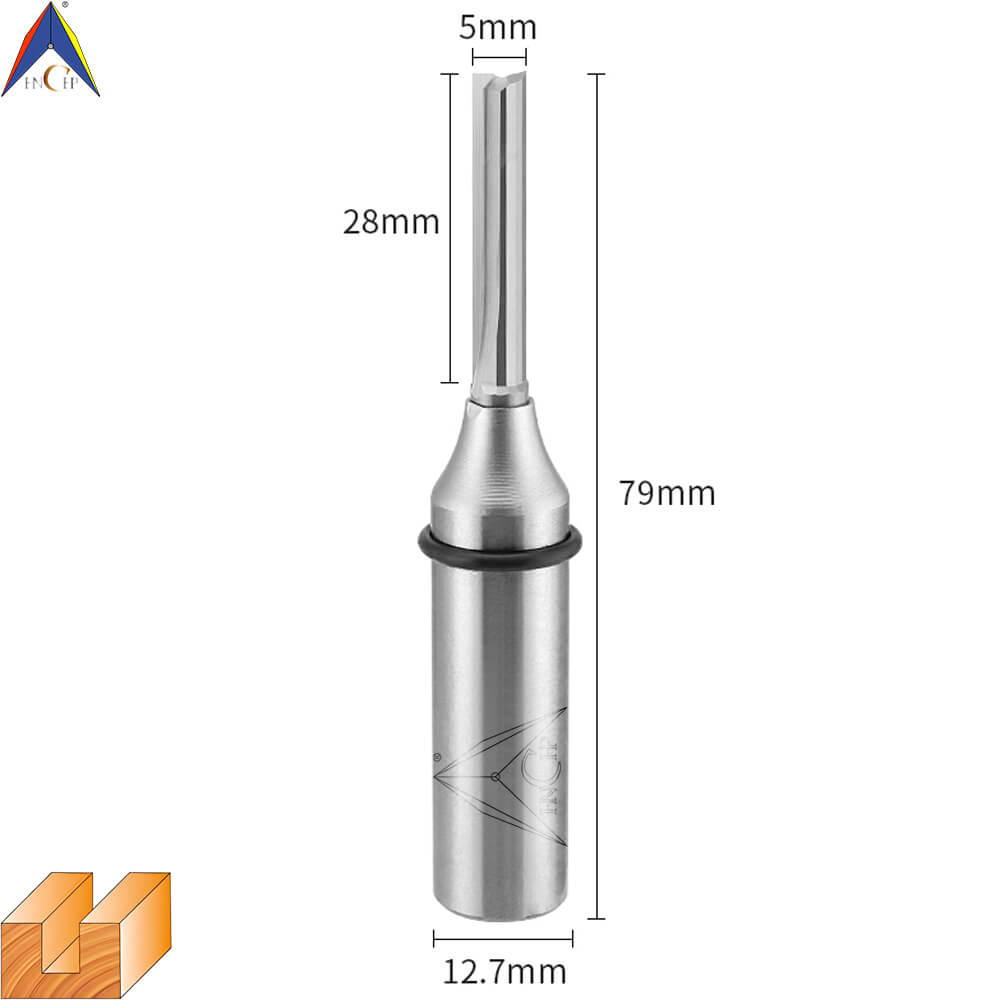 CHP0111 - Solid Carbide Straight Router Bit (Steel Shank)