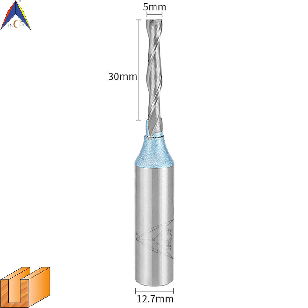 CHP0111L - Solid Carbide Spiral Router Bit (Steel Shank)