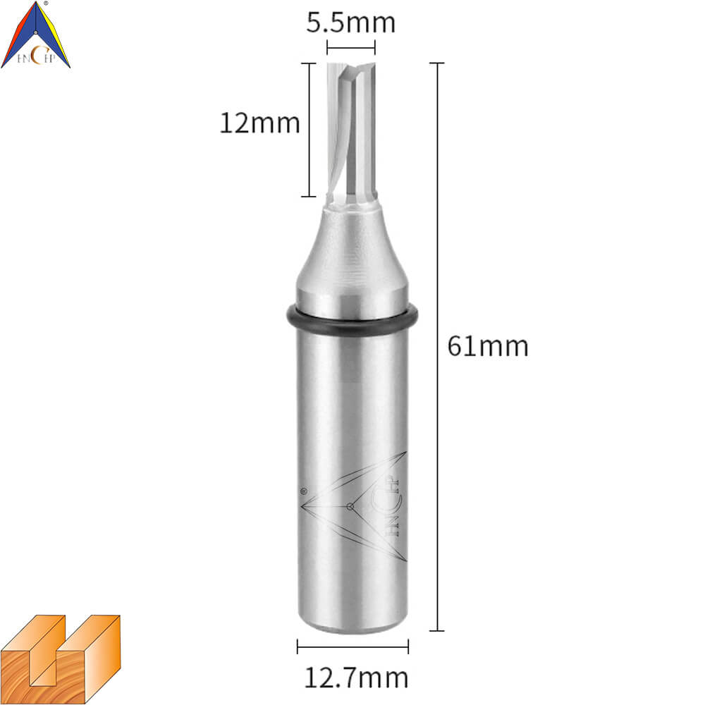 CHP0111 - Solid Carbide Straight Router Bit (Steel Shank)