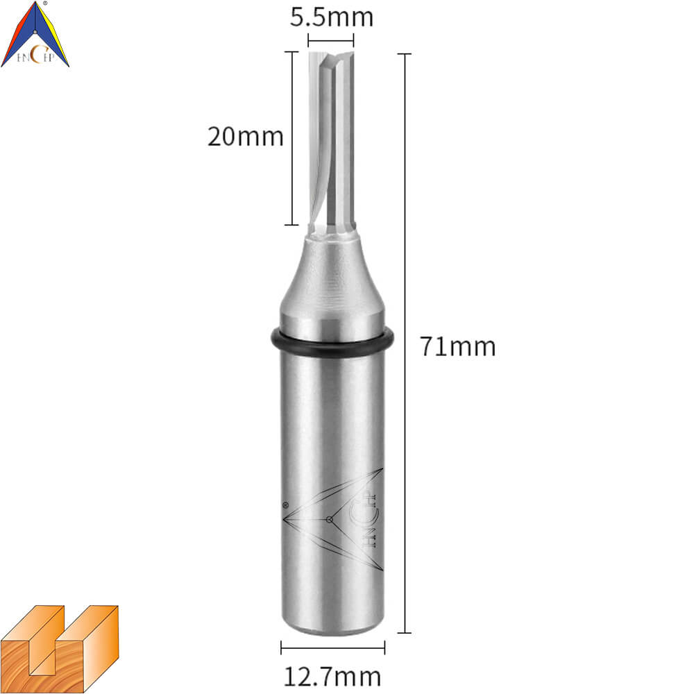 CHP0111 - Solid Carbide Straight Router Bit (Steel Shank)