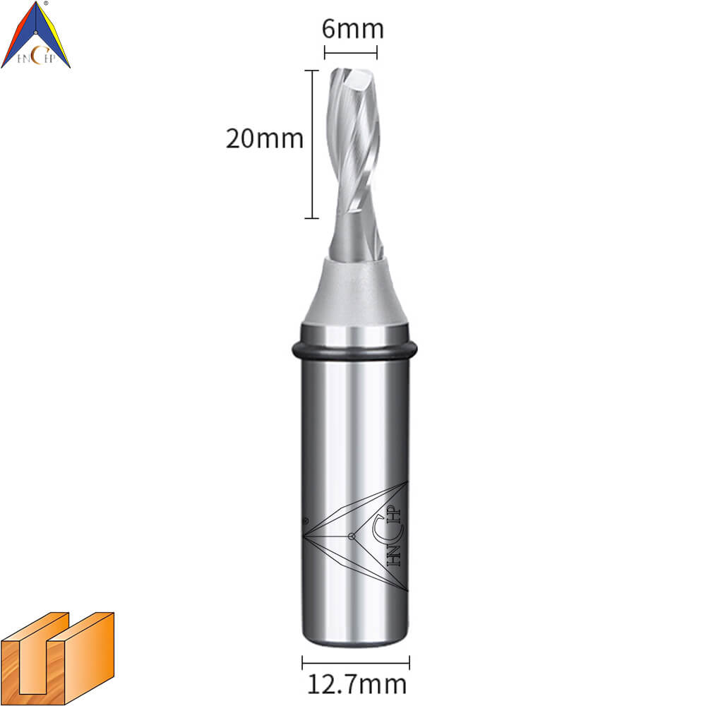 CHP0111L - Solid Carbide Spiral Router Bit (Steel Shank)