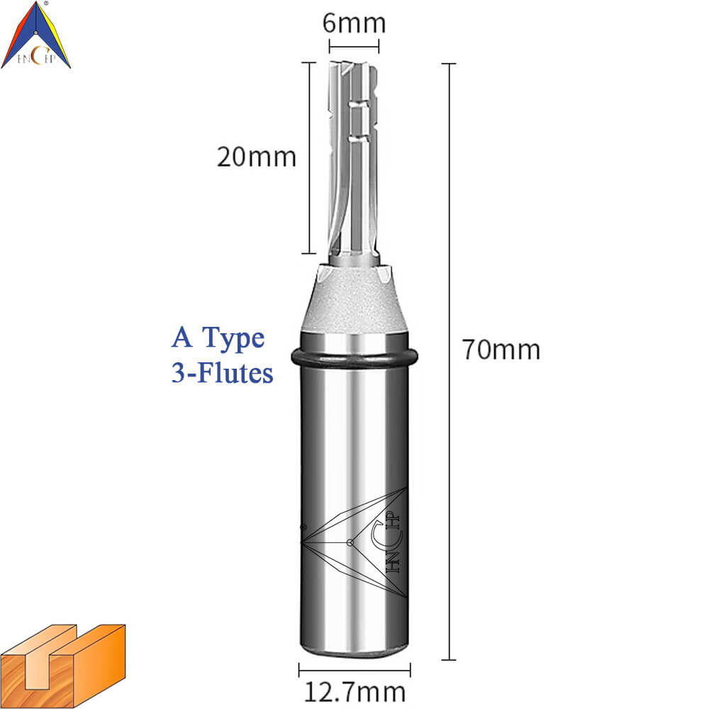 CHP0118 - Straight Router Bits (Chip Breaker & Straight Flute)