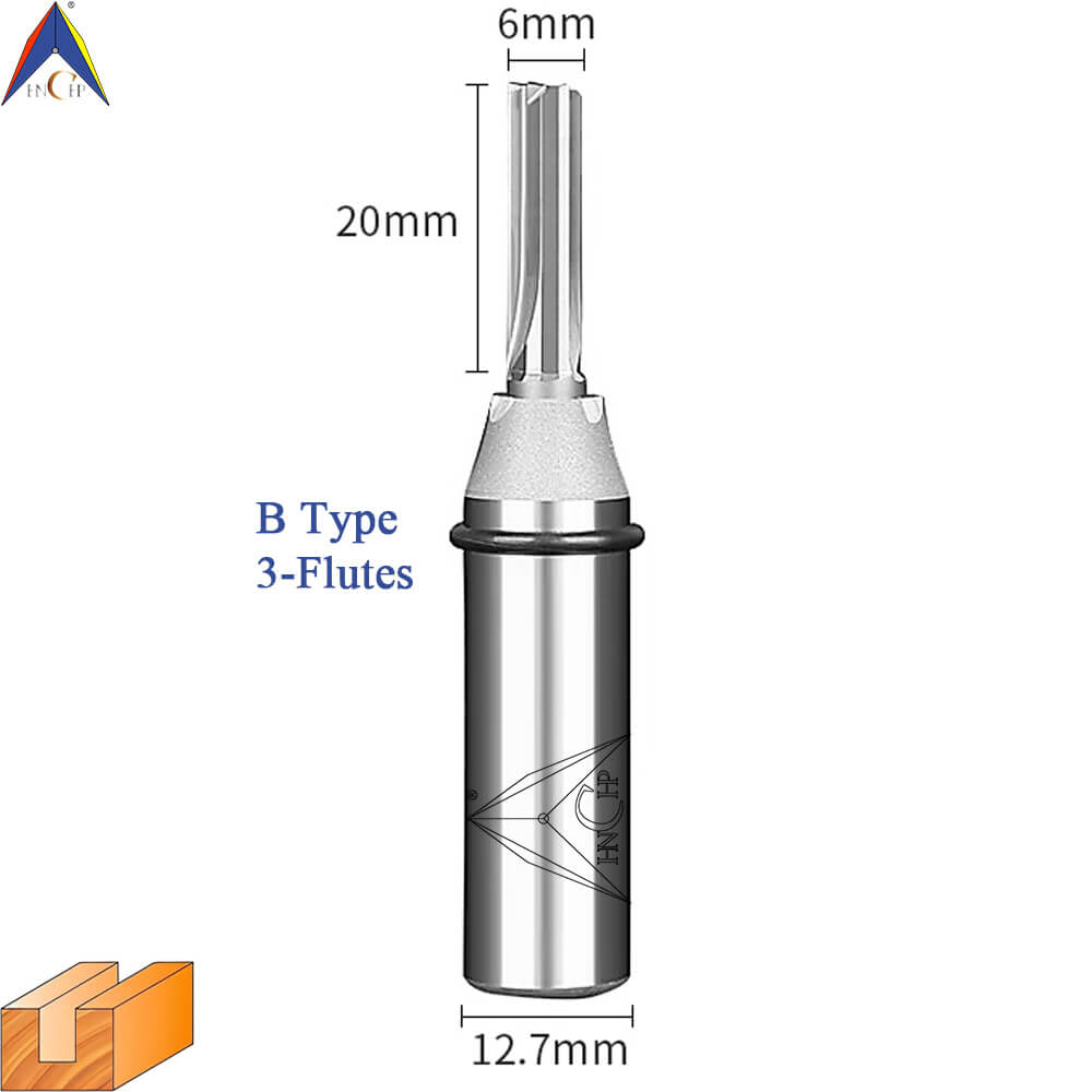 CHP0118 - Straight Router Bits (Chip Breaker & Straight Flute)