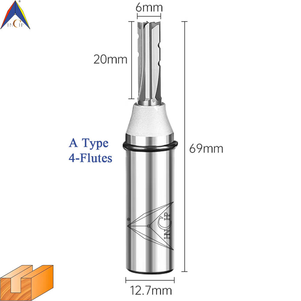 CHP0118 - Straight Router Bits (Chip Breaker & Straight Flute)