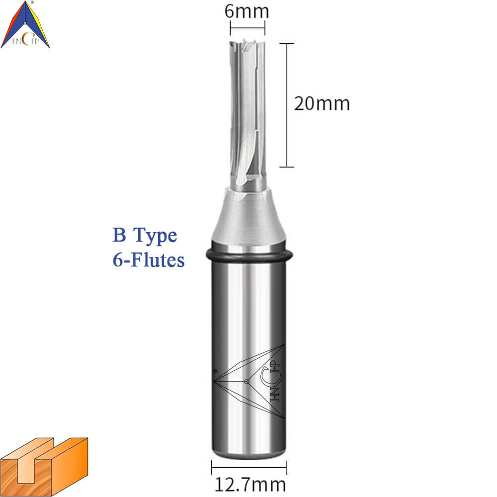 CHP0118 - Straight Router Bits (Chip Breaker & Straight Flute)