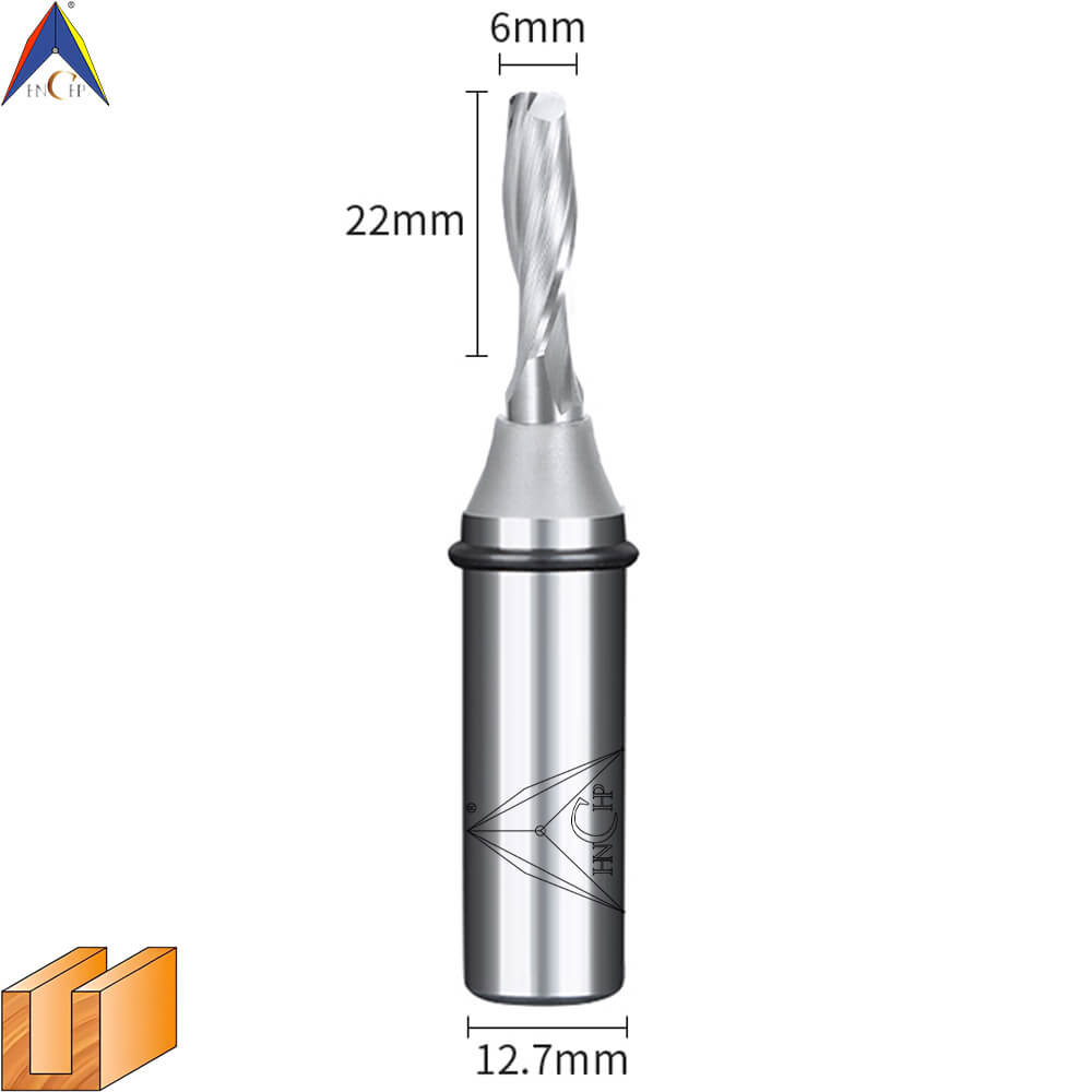 CHP0111L - Solid Carbide Spiral Router Bit (Steel Shank)