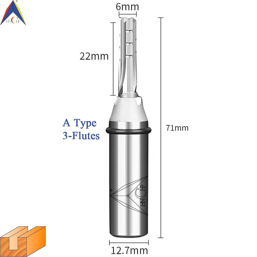 CHP0118 - Straight Router Bits (Chip Breaker & Straight Flute)