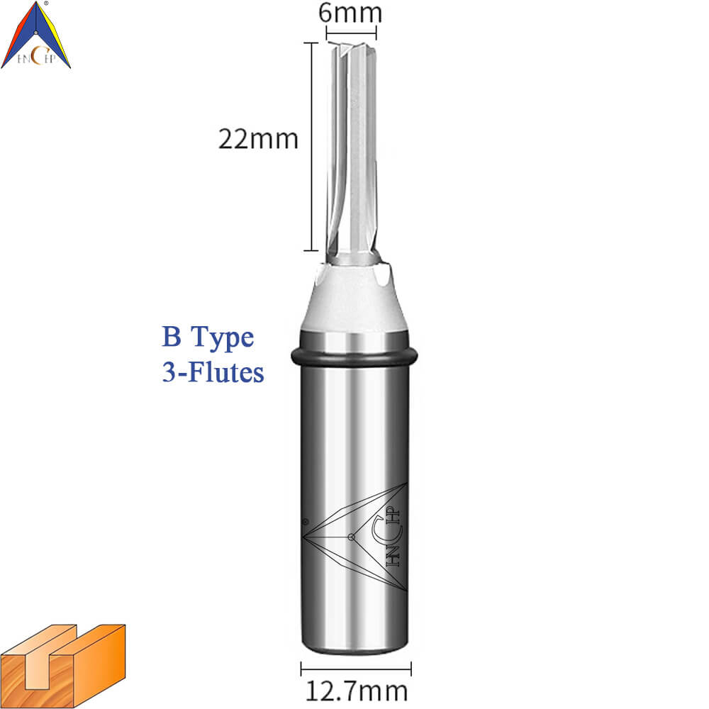 CHP0118 - Straight Router Bits (Chip Breaker & Straight Flute)