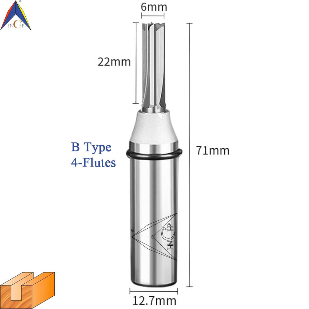 CHP0118 - Straight Router Bits (Chip Breaker & Straight Flute)