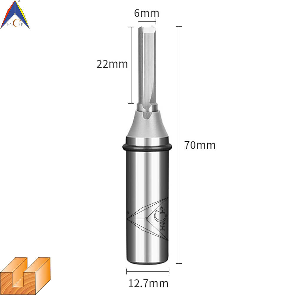 CHP0111 - Solid Carbide Straight Router Bit (Steel Shank)
