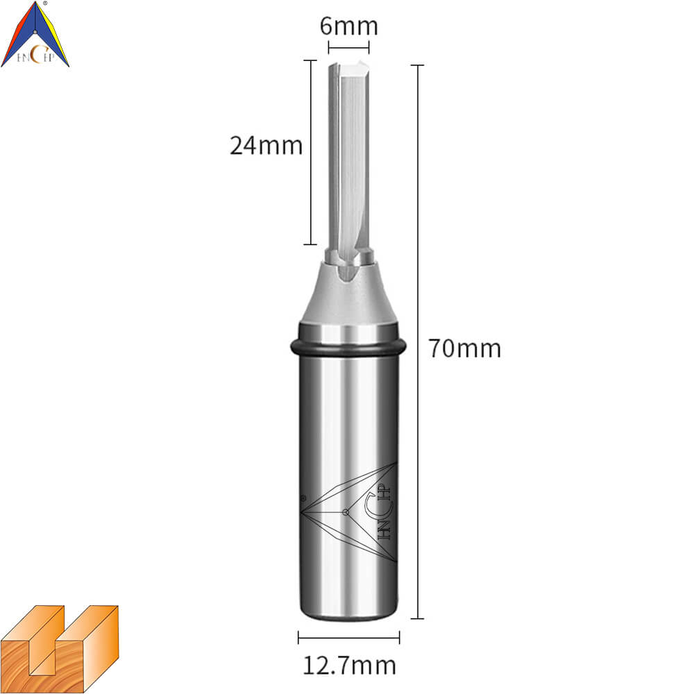 CHP0111 - Solid Carbide Straight Router Bit (Steel Shank)