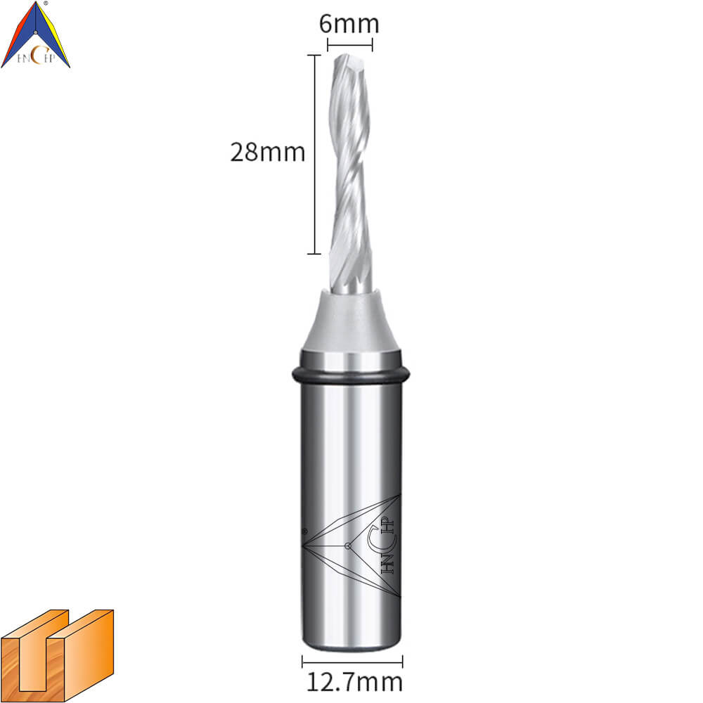 CHP0111L - Solid Carbide Spiral Router Bit (Steel Shank)