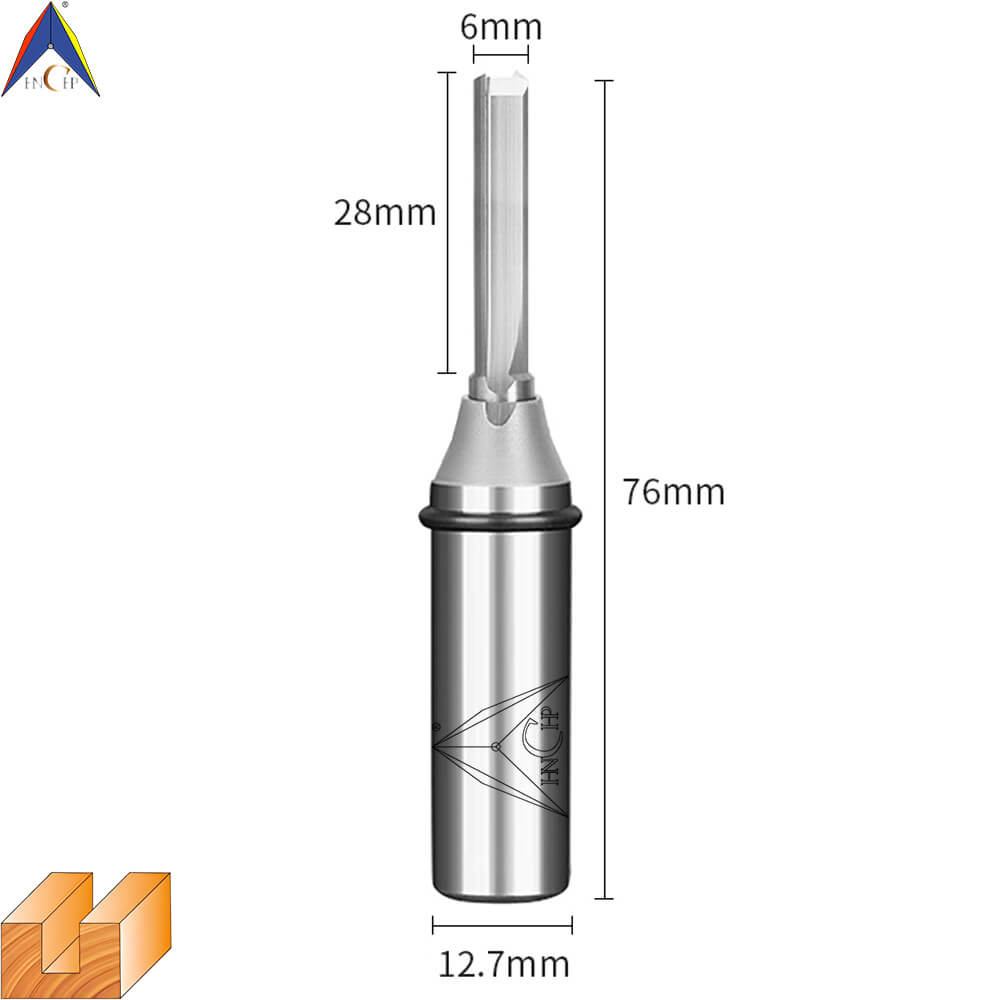 CHP0111 - Solid Carbide Straight Router Bit (Steel Shank)